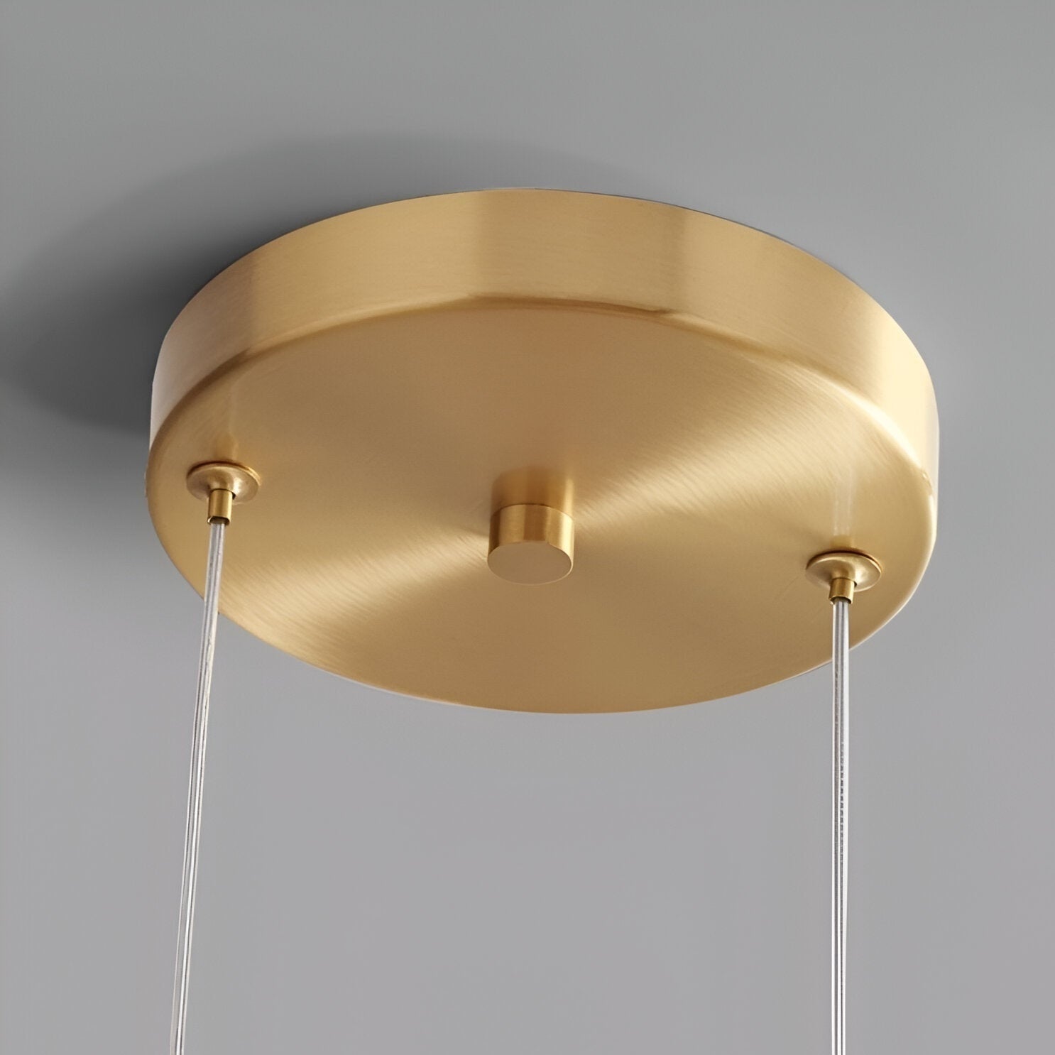 Amber Glass Dome Pendant Light – LED with Adjustable Cord