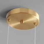 Amber Glass Dome Pendant Light – LED with Adjustable Cord