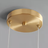 Amber Glass Dome Pendant Light – LED with Adjustable Cord