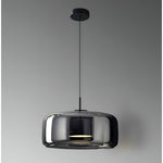 Amber Glass Dome Pendant Light – LED with Adjustable Cord