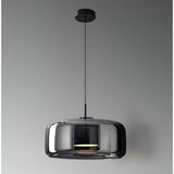 Amber Glass Dome Pendant Light – LED with Adjustable Cord