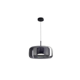 Amber Glass Dome Pendant Light – LED with Adjustable Cord