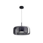 Amber Glass Dome Pendant Light – LED with Adjustable Cord