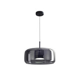 Amber Glass Dome Pendant Light – LED with Adjustable Cord