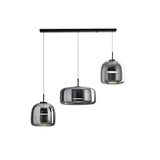 Amber Glass Dome Pendant Light – LED with Adjustable Cord