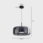 Amber Glass Dome Pendant Light – LED with Adjustable Cord