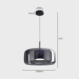Amber Glass Dome Pendant Light – LED with Adjustable Cord