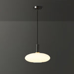Milky Glass Pendant Light with Brass Hardware – Globe, Capsule or Oval