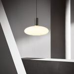 Milky Glass Pendant Light with Brass Hardware – Globe, Capsule or Oval