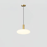Milky Glass Pendant Light with Brass Hardware – Globe, Capsule or Oval