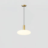 Milky Glass Pendant Light with Brass Hardware – Globe, Capsule or Oval