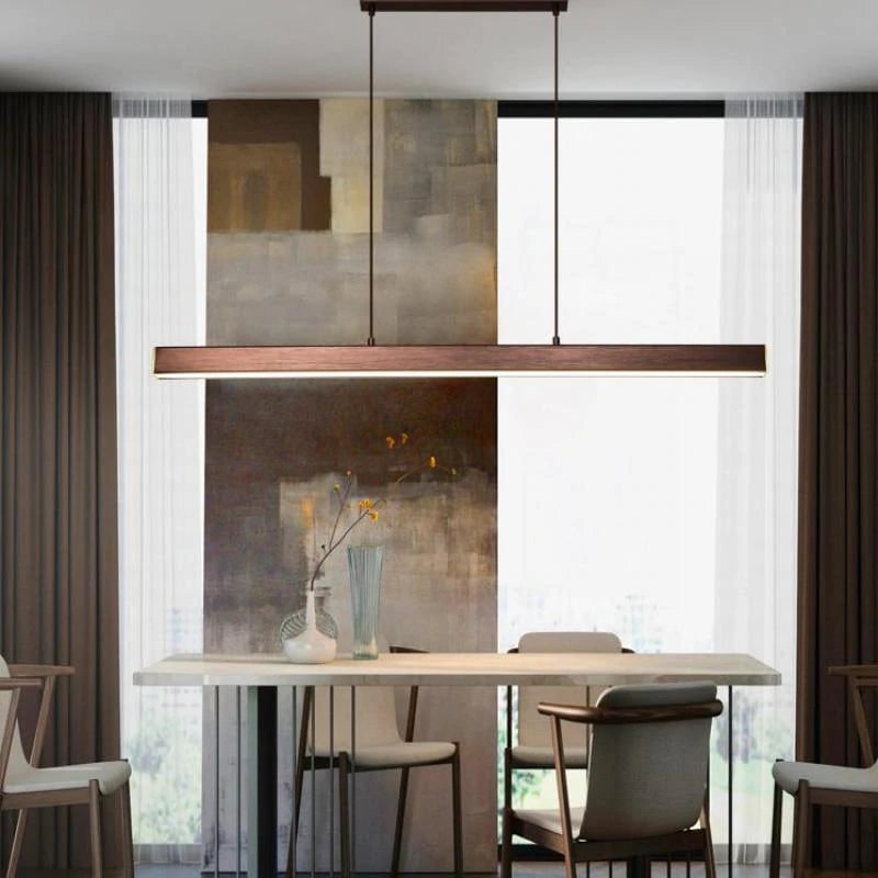 Linear LED Pendant Light – Adjustable Kitchen Island Light