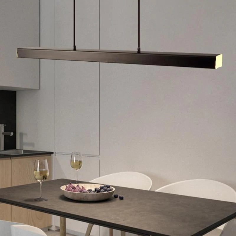 Linear LED Pendant Light – Adjustable Kitchen Island Light