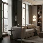 Frosted Glass Globe Pendant Light – Minimalist LED Ceiling Light