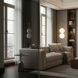 Frosted Glass Globe Pendant Light – Minimalist LED Ceiling Light