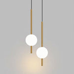 Frosted Glass Globe Pendant Light – Minimalist LED Ceiling Light