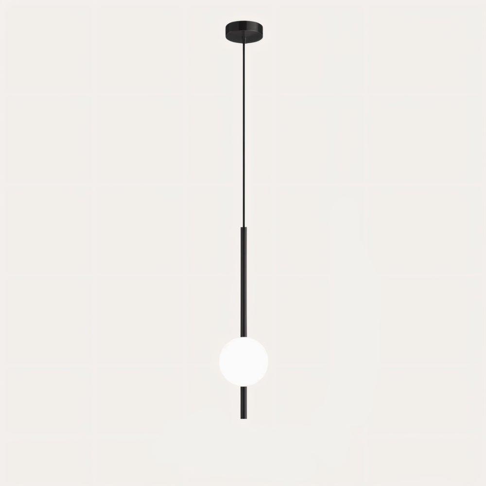 Frosted Glass Globe Pendant Light – Minimalist LED Ceiling Light