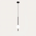 Frosted Glass Globe Pendant Light – Minimalist LED Ceiling Light