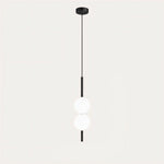 Frosted Glass Globe Pendant Light – Minimalist LED Ceiling Light