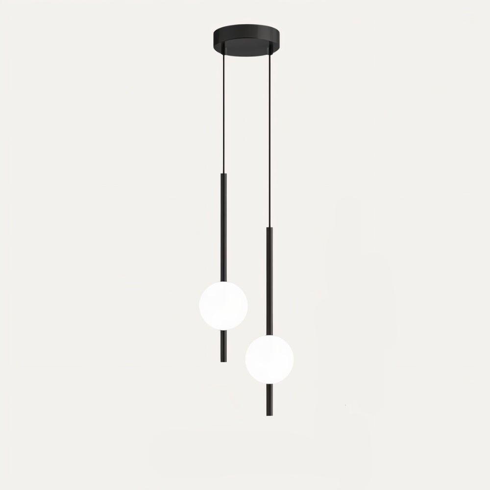 Frosted Glass Globe Pendant Light – Minimalist LED Ceiling Light