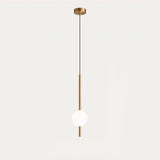 Frosted Glass Globe Pendant Light – Minimalist LED Ceiling Light