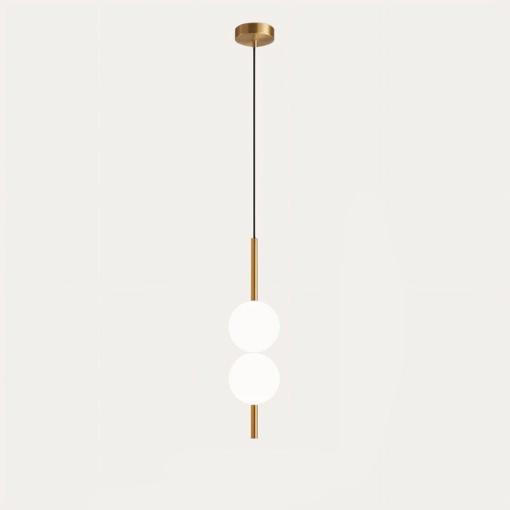 Frosted Glass Globe Pendant Light – Minimalist LED Ceiling Light