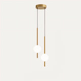 Frosted Glass Globe Pendant Light – Minimalist LED Ceiling Light