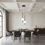 Frosted Glass Globe Pendant Light – Minimalist LED Ceiling Light