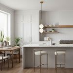 Frosted Glass Globe Pendant Light – Minimalist LED Ceiling Light
