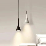 Minimalist Cone Pendant Light – Adjustable Cord Modern Ceiling Lamp
