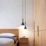 Minimalist Cone Pendant Light – Adjustable Cord Modern Ceiling Lamp