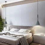 Minimalist Cone Pendant Light – Adjustable Cord Modern Ceiling Lamp