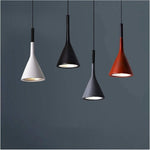 Minimalist Cone Pendant Light – Adjustable Cord Modern Ceiling Lamp