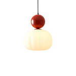 Translucent Shade Pendant Light with Glass Sphere – Single or 3-Light