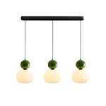 Translucent Shade Pendant Light with Glass Sphere – Single or 3-Light