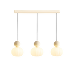 Translucent Shade Pendant Light with Glass Sphere – Single or 3-Light