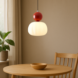 Translucent Shade Pendant Light with Glass Sphere – Single or 3-Light