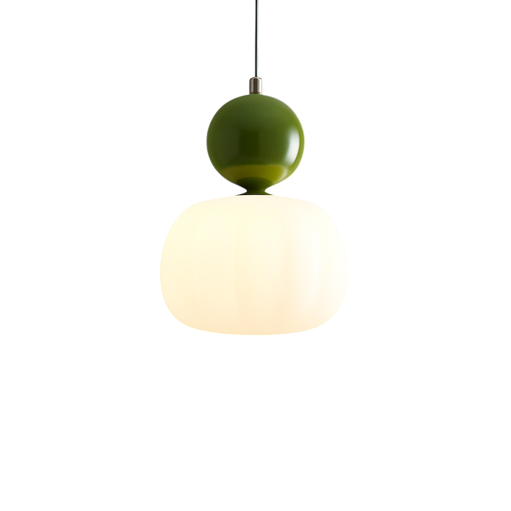 Translucent Shade Pendant Light with Glass Sphere – Single or 3-Light