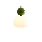 Translucent Shade Pendant Light with Glass Sphere – Single or 3-Light