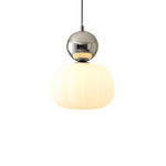 Translucent Shade Pendant Light with Glass Sphere – Single or 3-Light