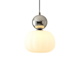 Translucent Shade Pendant Light with Glass Sphere – Single or 3-Light