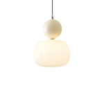 Translucent Shade Pendant Light with Glass Sphere – Single or 3-Light