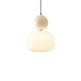 Translucent Shade Pendant Light with Glass Sphere – Single or 3-Light